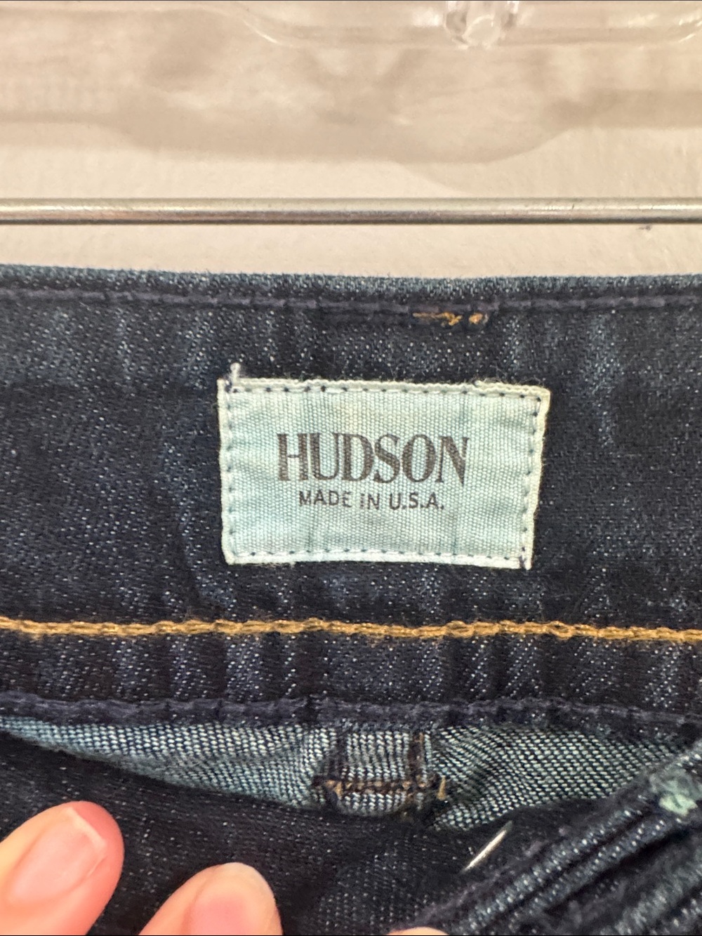 Hudson Womens Classic Bootcut mid rise dark wash denim jeans - Picture 4 of 6